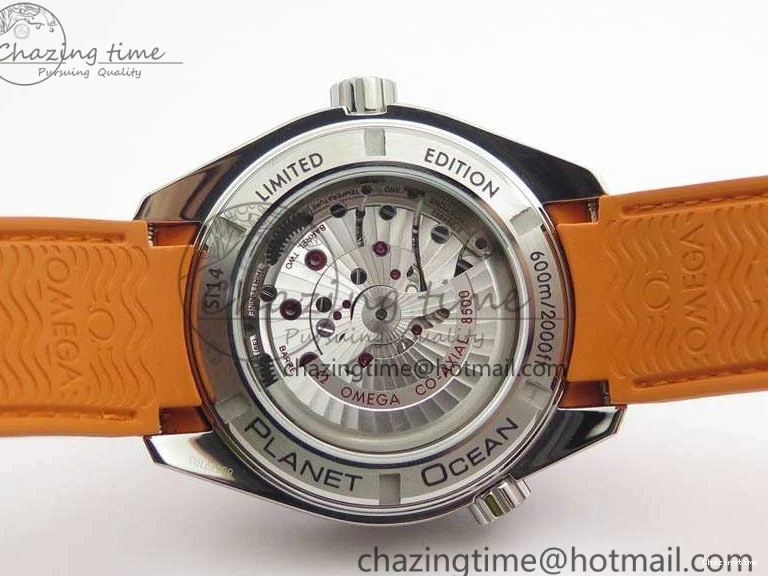 0109 UrbanStyle Planet Ocean Pro Orange Bezel 45mm OMF 1:1 Best Edition On Rubber Strap A8500 (Black Balance Wheel) 8138